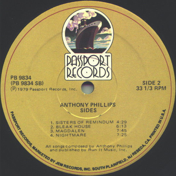 Anthony Phillips - Sides (LP Tweedehands)