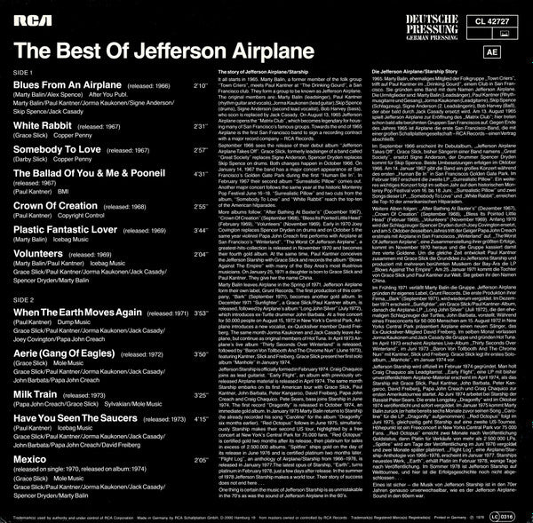 Jefferson Airplane - The Best Of Jefferson Airplane (LP Tweedehands)