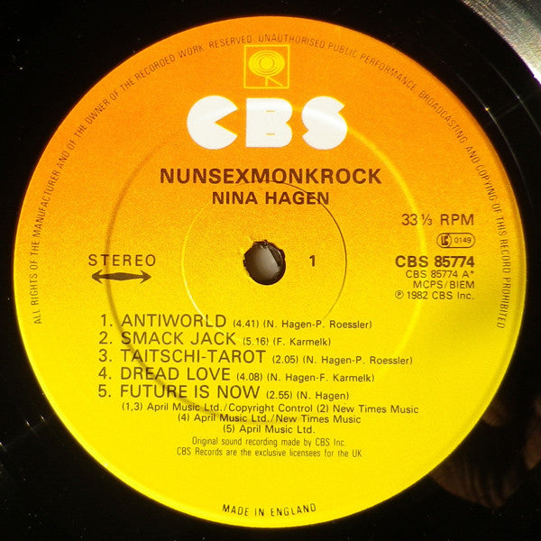 Nina Hagen - Nunsexmonkrock (LP Tweedehands)