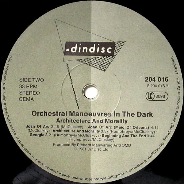 Orchestral Manoeuvres In The Dark - Architecture & Morality (LP Tweedehands)