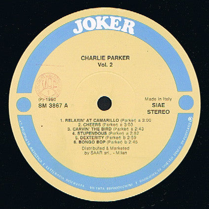 Charlie Parker - All Stars Quintet & Sextet, Vol. 2 (LP Tweedehands) - Discords.nl