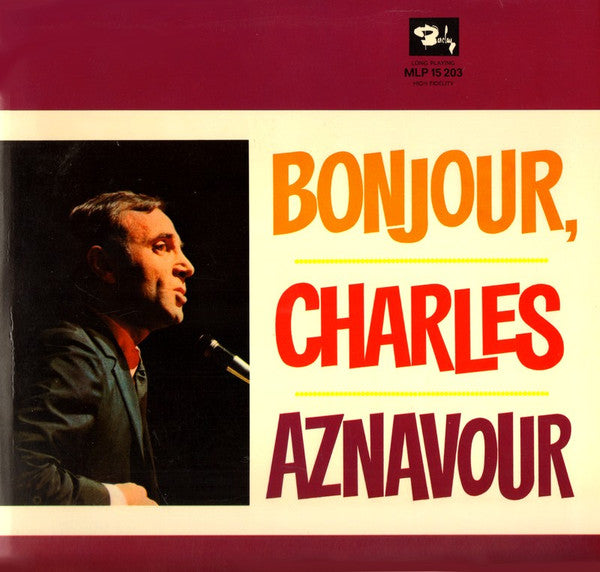 Charles Aznavour - Bonjour, Charles Aznavour (LP Tweedehands)