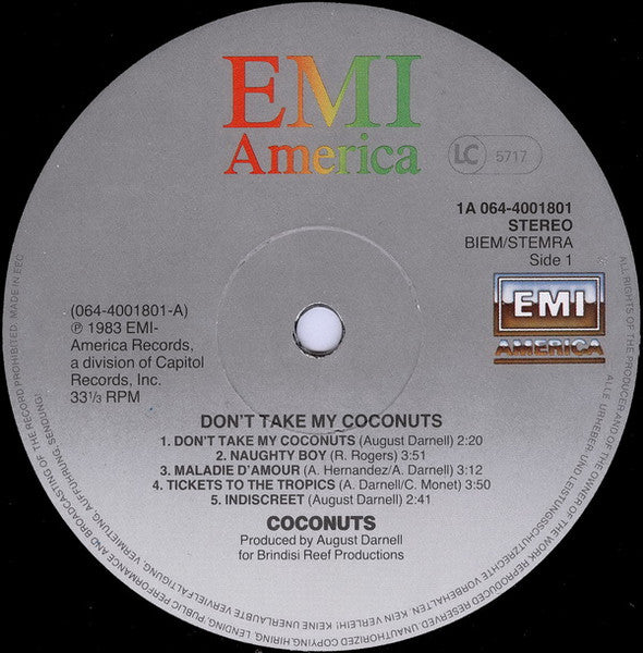 Coconuts, The - Don't Take My Coconuts (LP Tweedehands) - Discords.nl