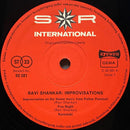 Ravi Shankar - Improvisations & Theme From Pather Panchali (LP Tweedehands)
