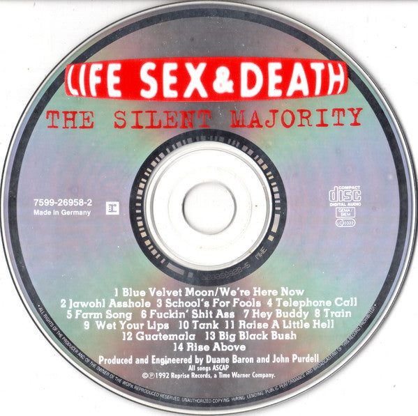 Life Sex & Death - The Silent Majority (CD Tweedehands)