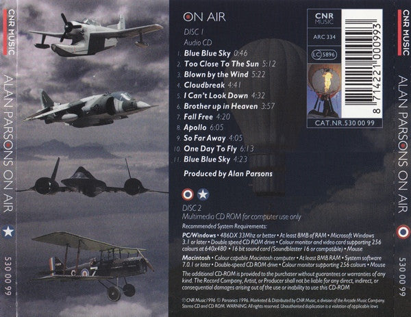 Alan Parsons - On Air (CD Tweedehands)