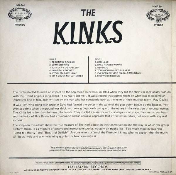 Kinks, The - Kinks (LP Tweedehands)