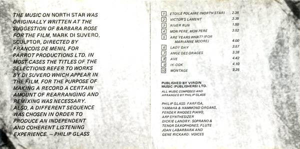 Philip Glass - North Star (CD Tweedehands)