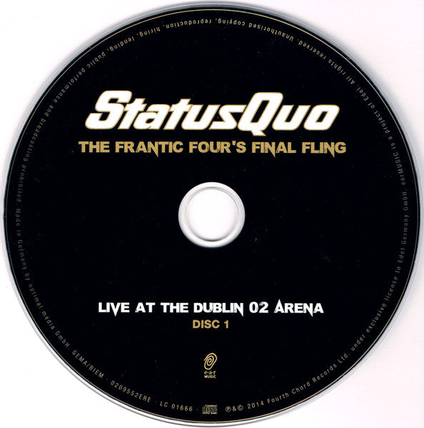 Status Quo - The Frantic Four's Final Fling - Live At The Dublin O2 Arena (CD)