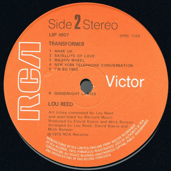 Lou Reed - Transformer (LP Tweedehands)