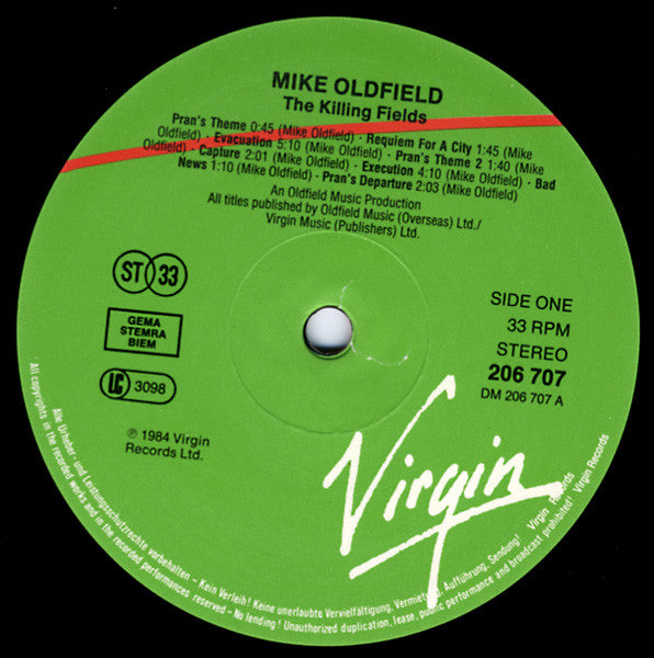 Mike Oldfield - The Killing Fields (Original Film Soundtrack) (LP Tweedehands)