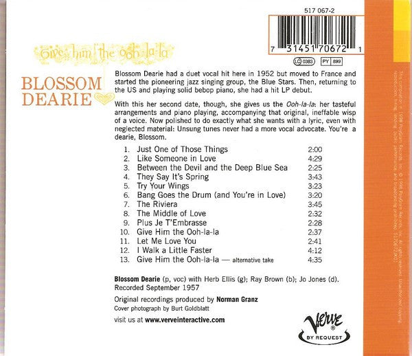 Blossom Dearie - Give Him The Ooh-La-La (CD)