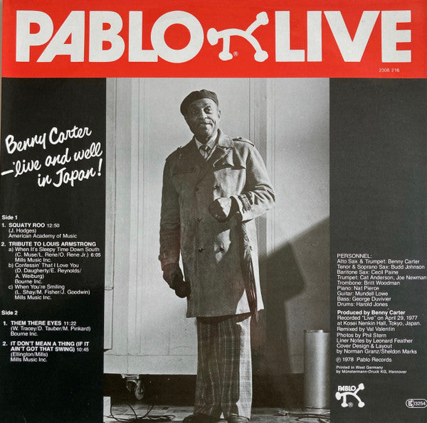 Benny Carter - Live And Well In Japan! (LP Tweedehands)