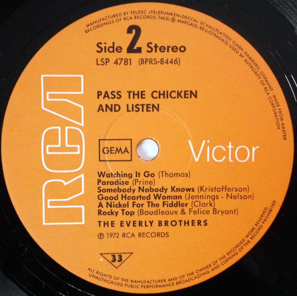 Everly Brothers - Pass The Chicken And Listen (LP Tweedehands)