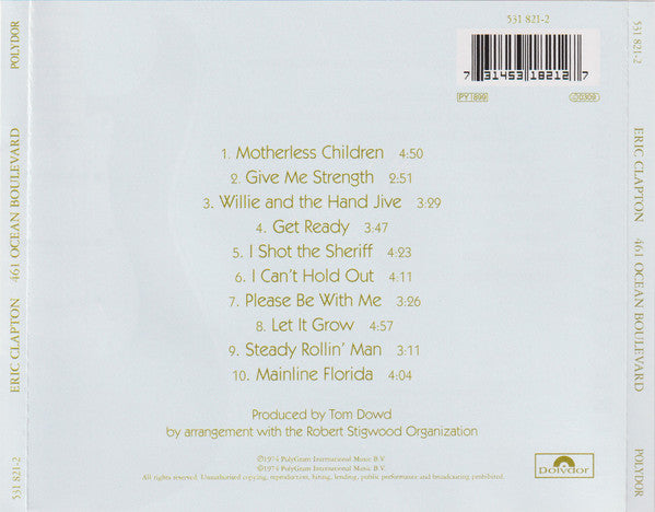 Eric Clapton - 461 Ocean Boulevard (CD Tweedehands)