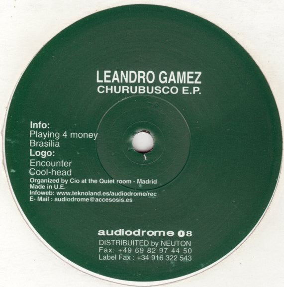 Leandro Gamez - Churubusco E.P. (12" Tweedehands)