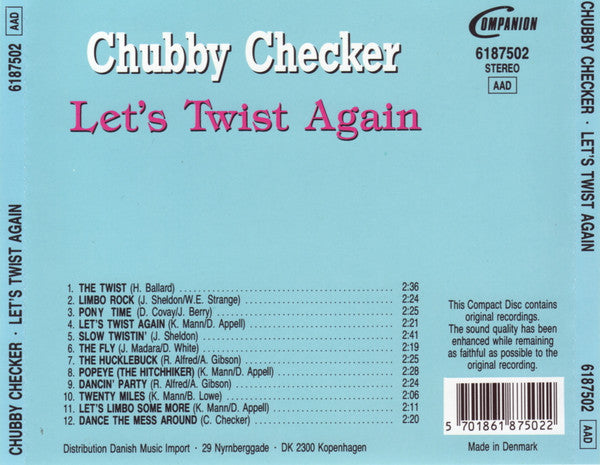 Chubby Checker - Let's Twist Again (CD)