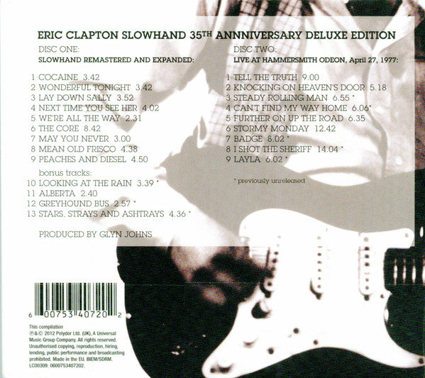 Eric Clapton - Slowhand (CD Tweedehands)