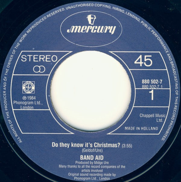 Band Aid - Do They Know It's Christmas? (7-inch Tweedehands)