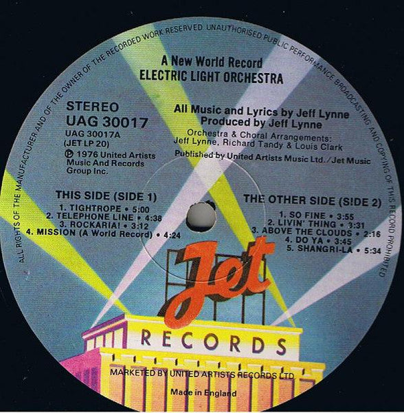 Electric Light Orchestra - A New World Record (LP Tweedehands)