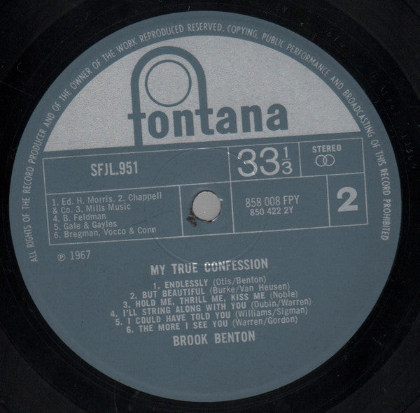 Brook Benton - My True Confession (LP Tweedehands) - Discords.nl