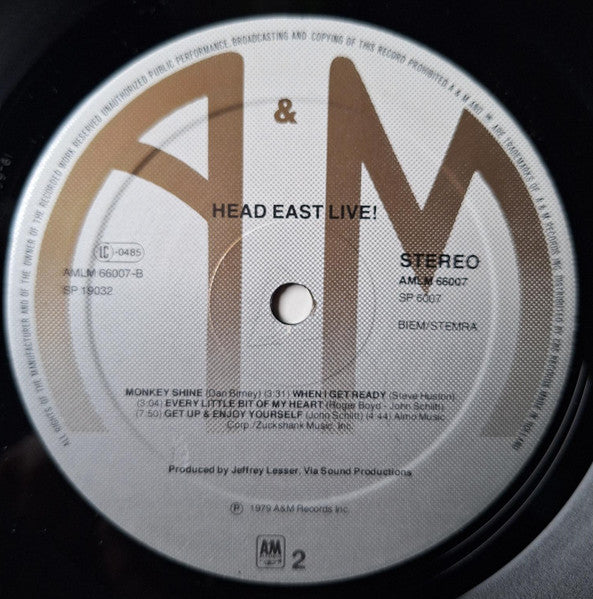 Head East - Head East Live! (LP Tweedehands)