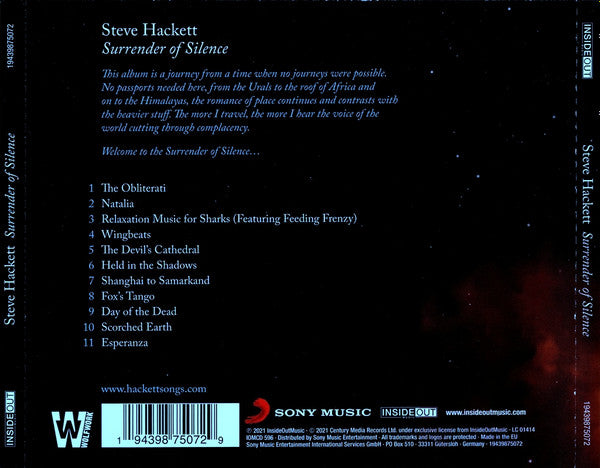 Steve Hackett - Surrender Of Silence (CD)