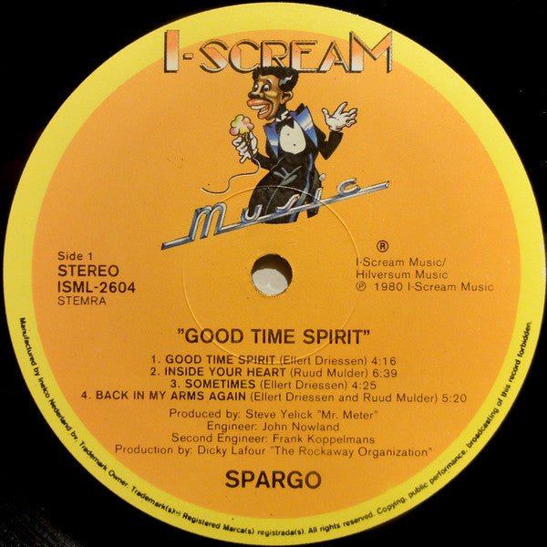 Spargo - Good Time Spirit (LP Tweedehands) - Discords.nl