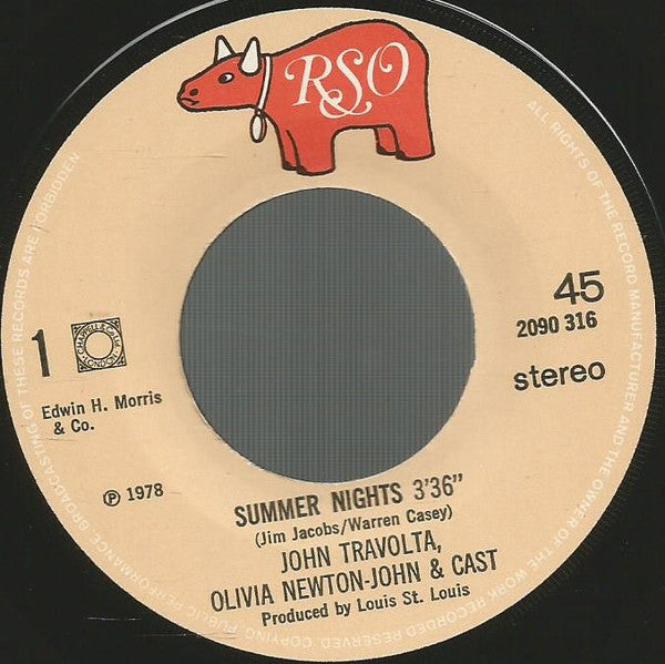 John Travolta & Olivia Newton-John - Summer Nights (7-inch Tweedehands)