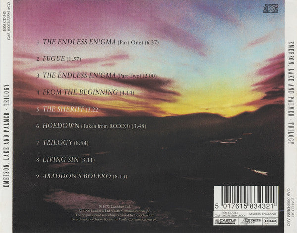 Emerson, Lake & Palmer - Trilogy (CD)