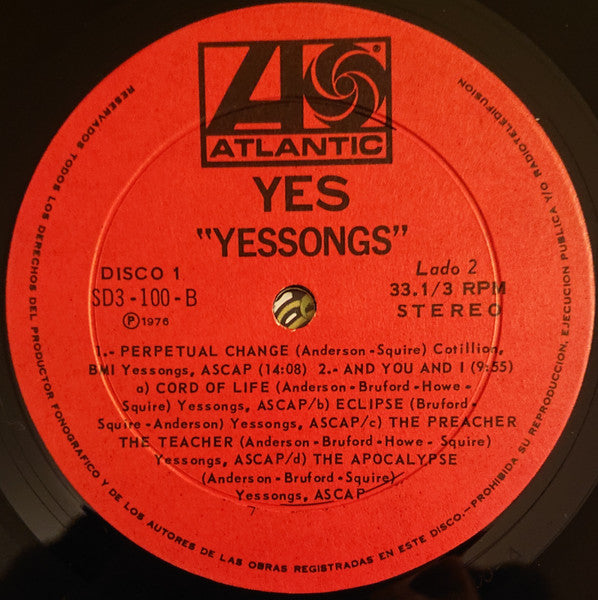 Yes - Yessongs (LP Tweedehands)