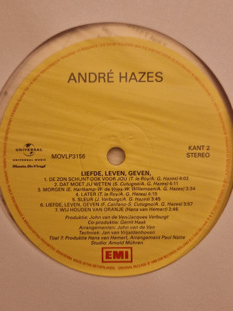 André Hazes - Liefde, Leven, Geven (LP)