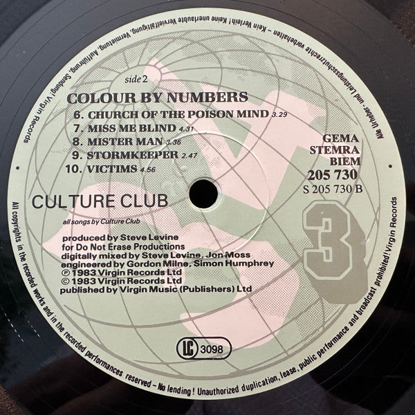 Culture Club - Colour By Numbers (LP Tweedehands)