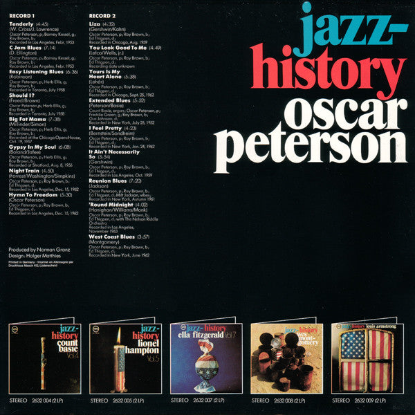 Oscar Peterson - Jazz History Vol. 6 (LP Tweedehands) - Discords.nl