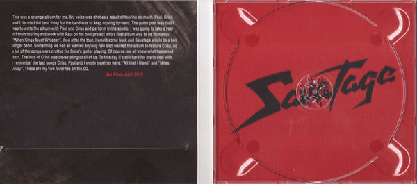 Savatage - Edge Of Thorns (CD)