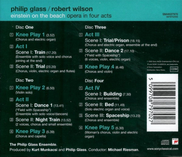 Philip Glass / Robert Wilson (2) - Einstein On The Beach (CD) - Discords.nl