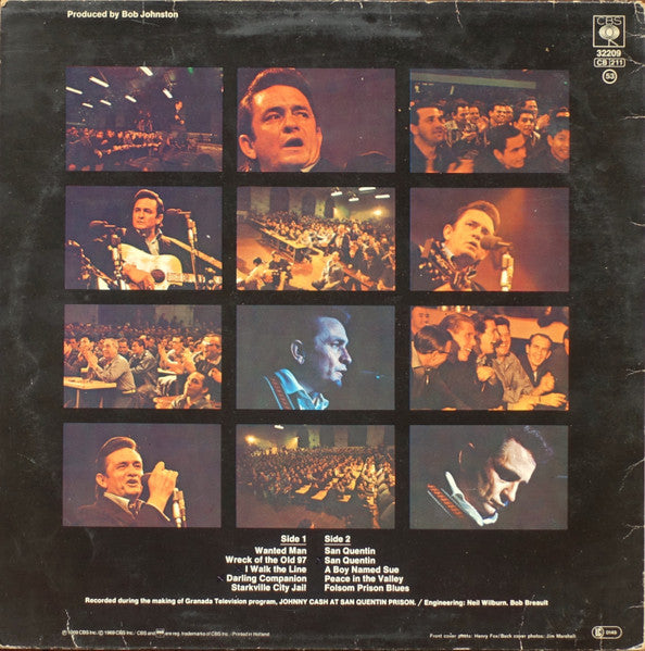 Johnny Cash - Johnny Cash At San Quentin (LP Tweedehands)