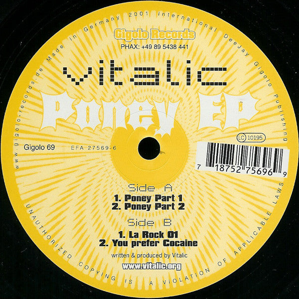 Vitalic - Poney EP (LP Tweedehands)