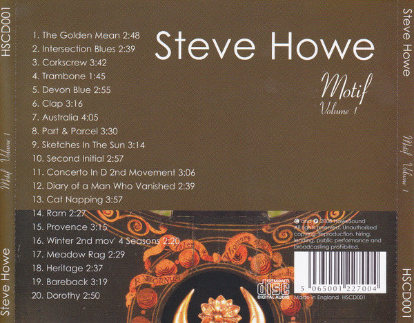 Steve Howe - Motif, Volume 1 (CD)