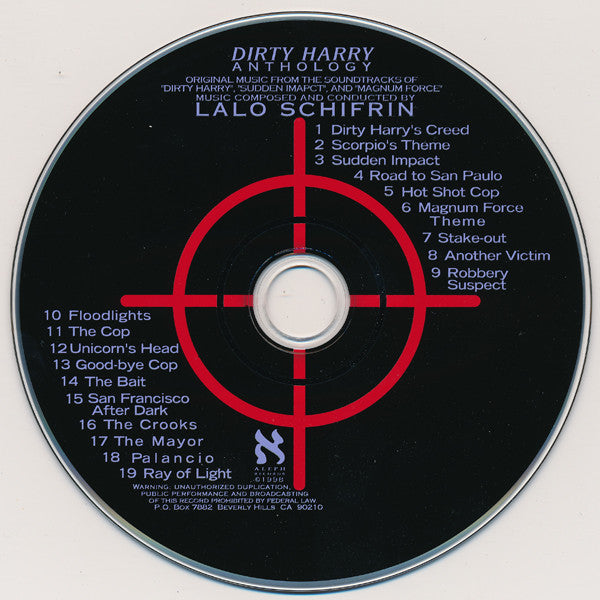 Lalo Schifrin - Dirty Harry Anthology (Original Music From The Soundtracks Of "Dirty Harry", "Sudden Impact", And "M (CD Tweedehands)