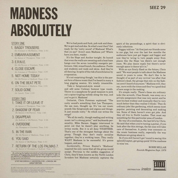 Madness - Absolutely (LP Tweedehands)