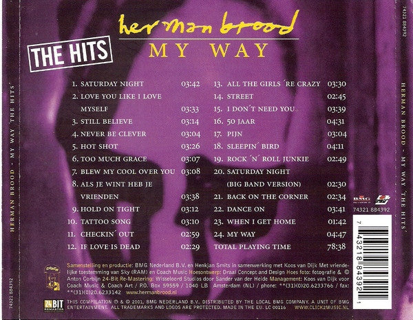 Herman Brood - My Way - The Hits (CD Tweedehands)