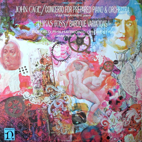 John Cage / Lukas Foss - Concerto For Prepared Piano & Orchestra / Baroque Variations (LP Tweedehands)