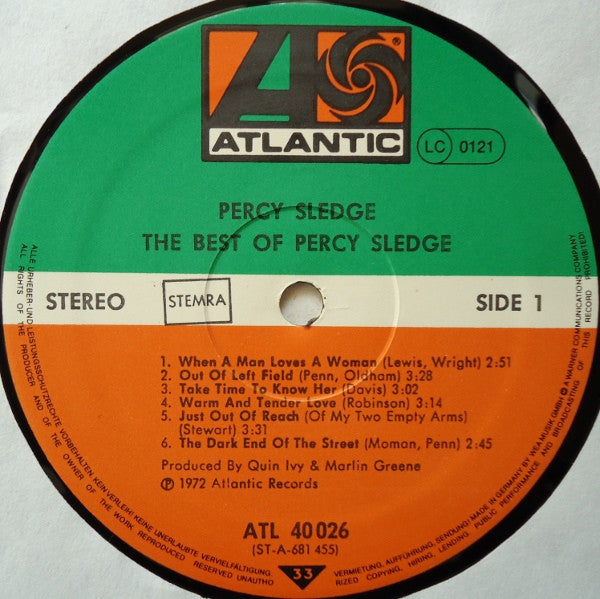 Percy Sledge - The Best Of Percy Sledge (LP Tweedehands) - Discords.nl