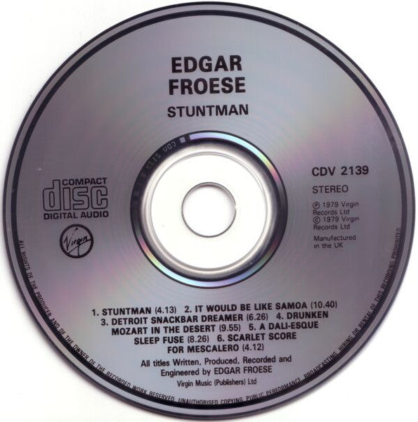 Edgar Froese - Stuntman (CD Tweedehands)