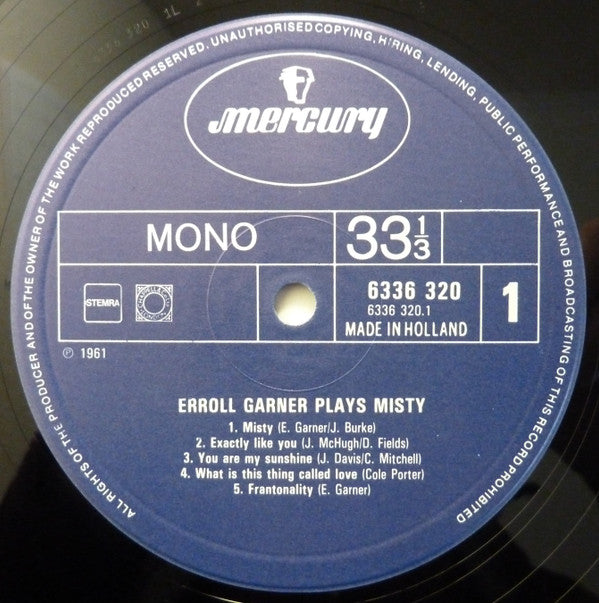 Erroll Garner - Misty (LP Tweedehands) - Discords.nl