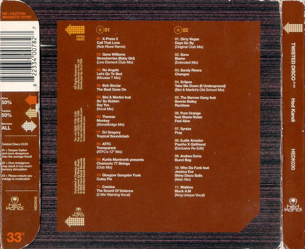 Various - Twisted Disco 01.03 (CD Tweedehands) - Discords.nl