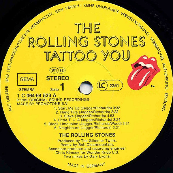 Rolling Stones, The - Tattoo You (LP Tweedehands) - Discords.nl