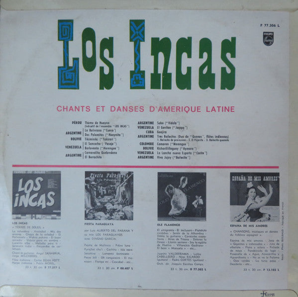 Los Incas - Chants Et Danses D'Amérique Latine (LP Tweedehands) - Discords.nl