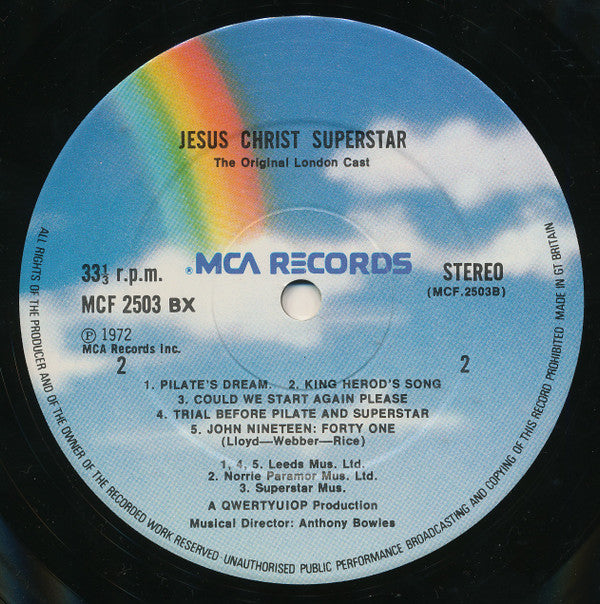 Andrew Lloyd Webber And Tim Rice - Jesus Christ Superstar (Original London Cast) (LP Tweedehands)